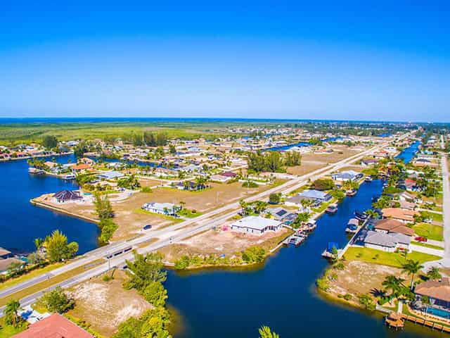 Canal Homes in Cape Coral, FL.